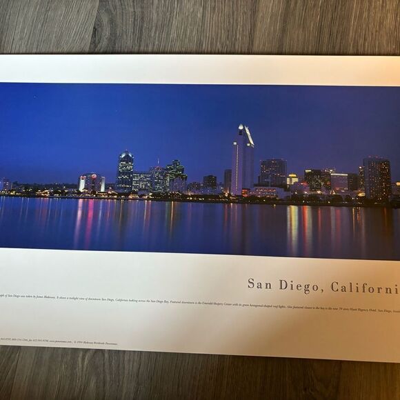 San Diego, California City Skyline Panorama - Twilight - Picture 4 of 7